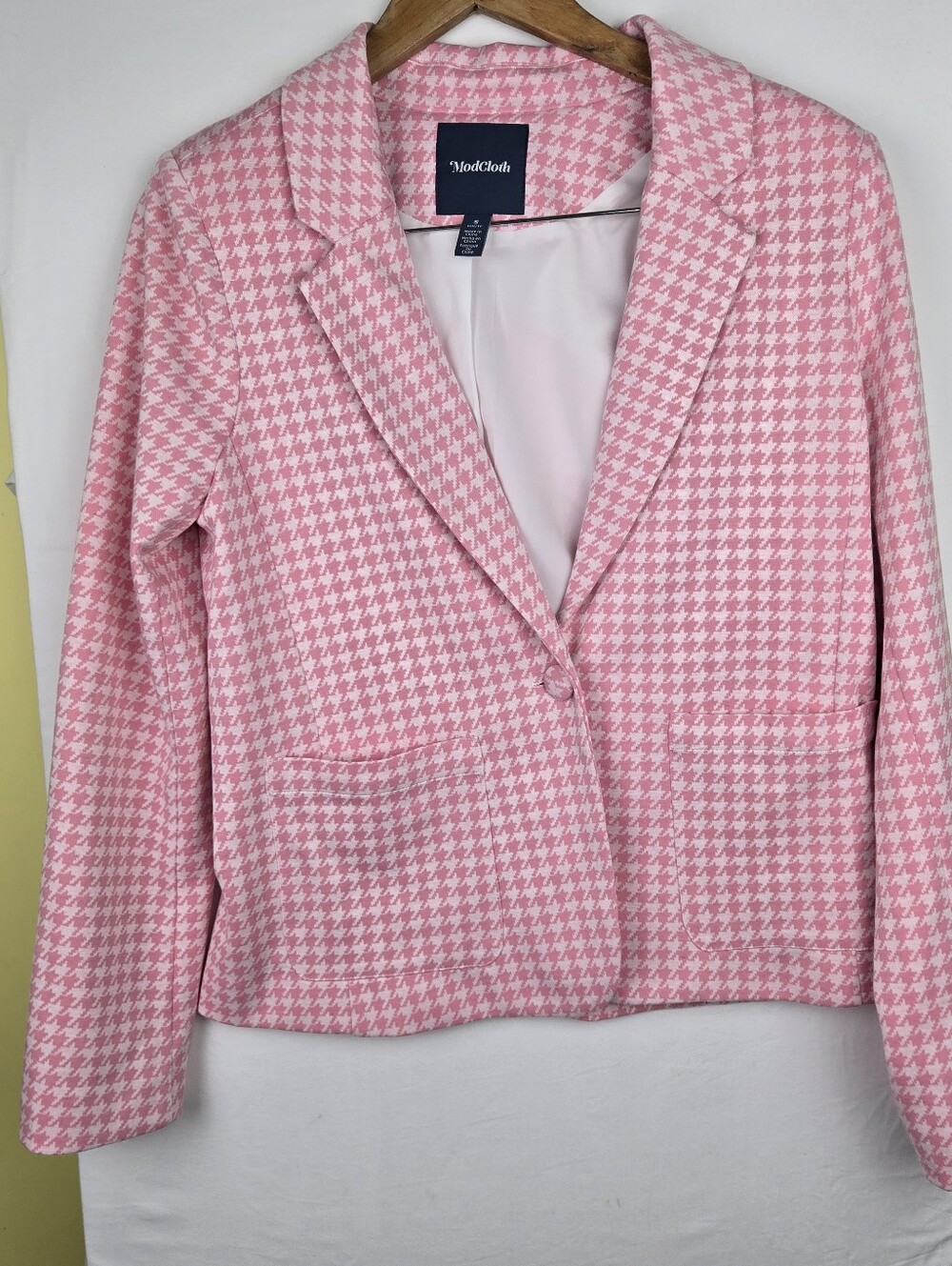 ModCloth-Keep It Classic Blazer in Pink Womens Sz Small